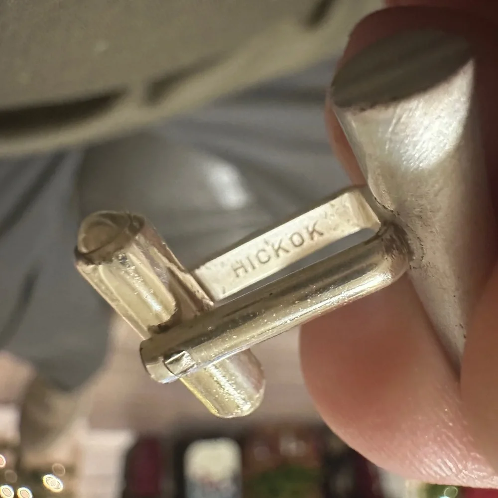 Vintage Hickok Steer Horn Cuff Links